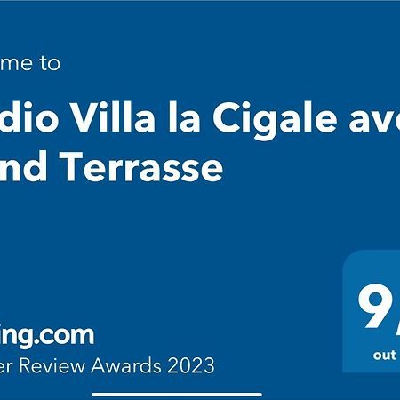 Studio Villa La Cigale Avec Grande Terrasse Menton Exterior foto